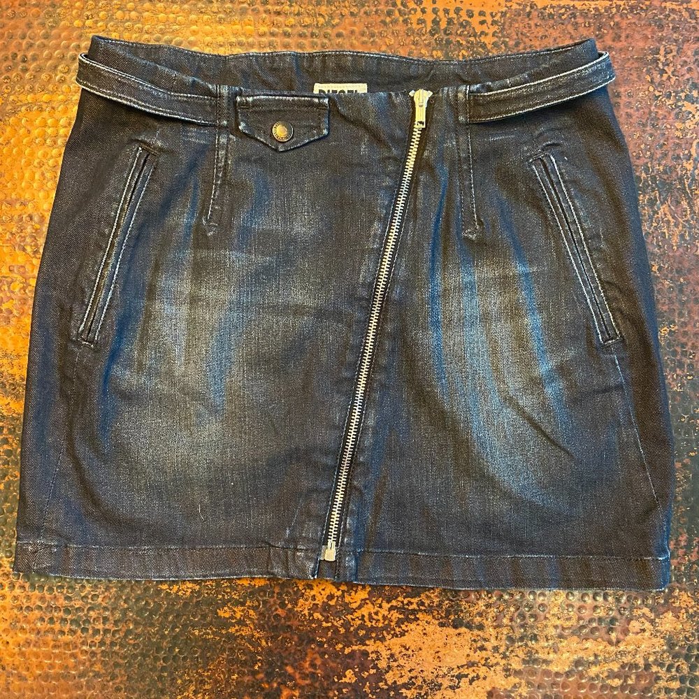 Diesel Denim Skirt 29 Indigo Blue Mini